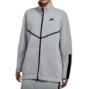 Nike Tech Fleece Windrunner Jacket Womens M Gray Full Zip EUC CW4296-063